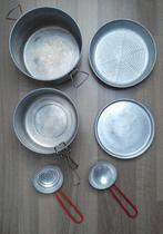 Vintage kampeer pannenset, Ophalen of Verzenden, Gebruikt