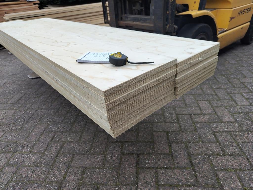 Rest bundels plaatmateriaal betonplex underlayment, Doe-het-zelf en Verbouw, Platen en Panelen, Ophalen, Nieuw, Betonplex, Minder dan 20 mm