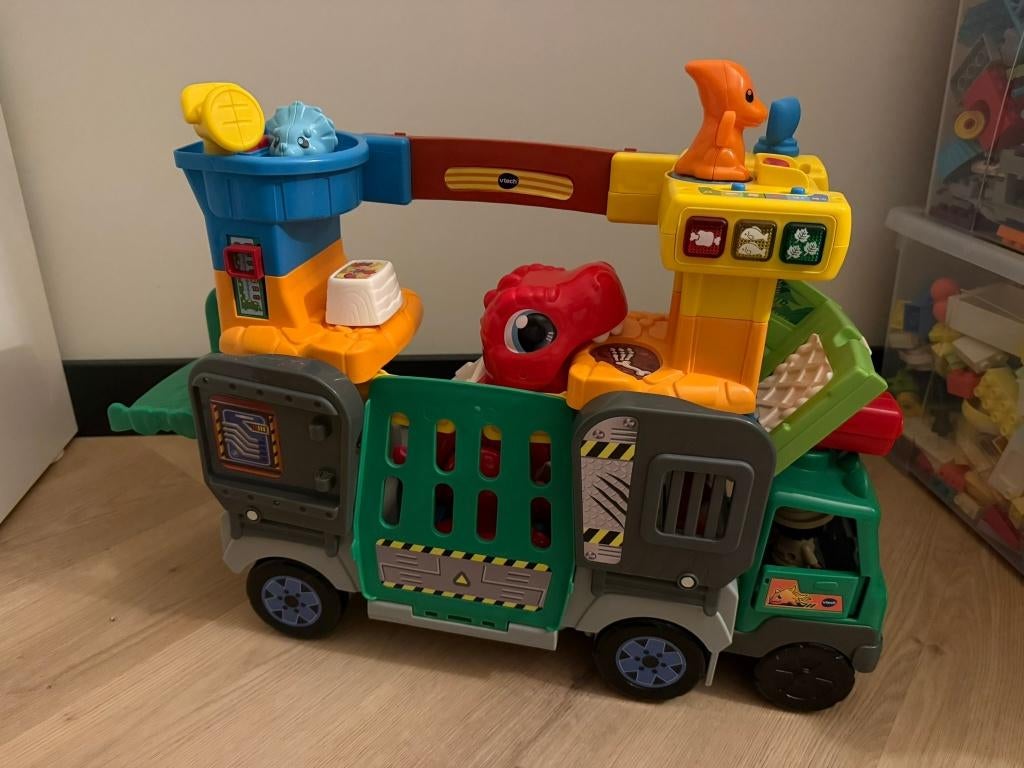 VTech dinosaurus vrachtwagen speelset | compleet |, Ophalen, Zo goed als nieuw, 2 tot 4 jaar