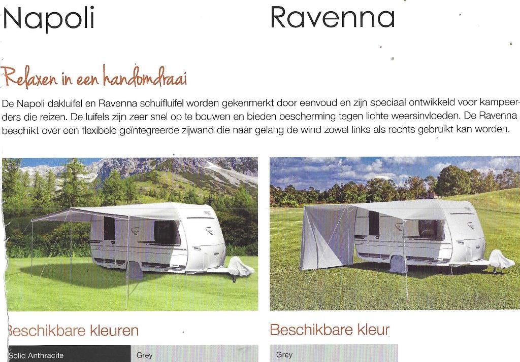 Reda Ravenna caravan schuifluifel M6 870-910cm, Ophalen of Verzenden, Zo goed als nieuw