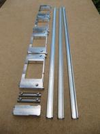 Set alu combi freesmal scharnieren+rail 4x 76/89 -vernieuwd-, Doe-het-zelf en Verbouw, Ophalen of Verzenden, Nieuw