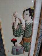 Japan traditional kimono Decoratie schilderij, Ophalen of Verzenden