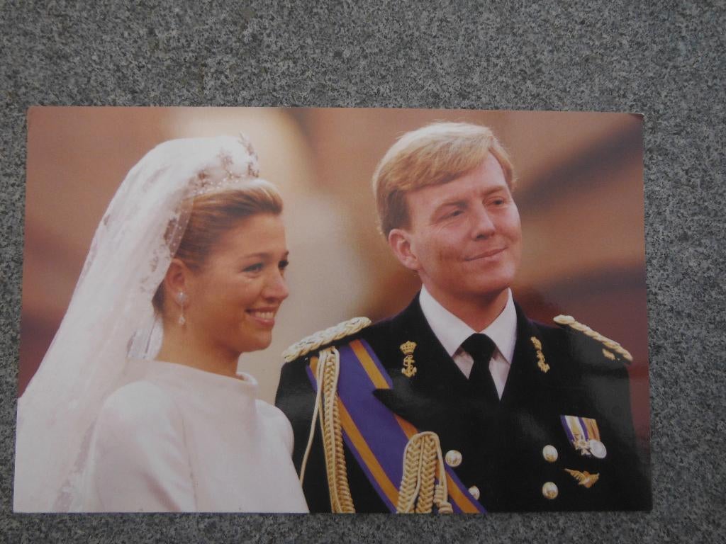 mooie ansichtkaart huwelijk Maxima en Willem Alexander, Verzenden, Nieuw, Nederland, Kaart, Foto of Prent