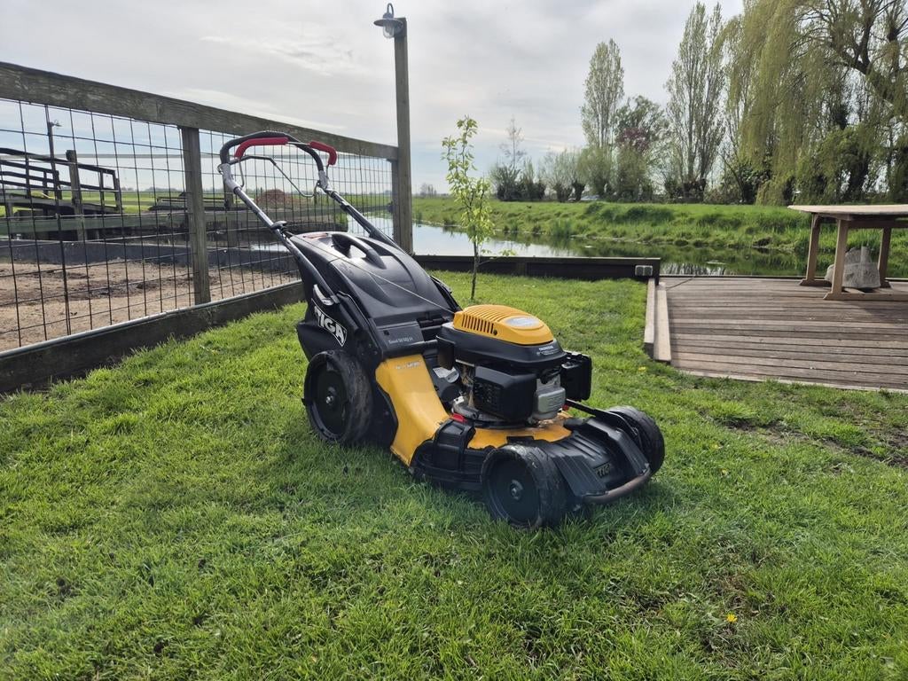 Stiga Excel 50 SQ D grasmaaier met Honda motor, Tuin en Terras, Grasmaaiers, Gebruikt, Benzine-grasmaaier, 50 cm of meer, Cirkelmaaier