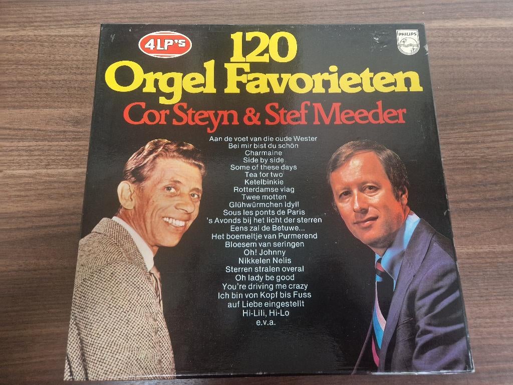 Cor Steyn & Stef Meeder – 120 Orgel Favorieten, Cd's en Dvd's, Vinyl | Overige Vinyl, Ophalen of Verzenden, Zo goed als nieuw