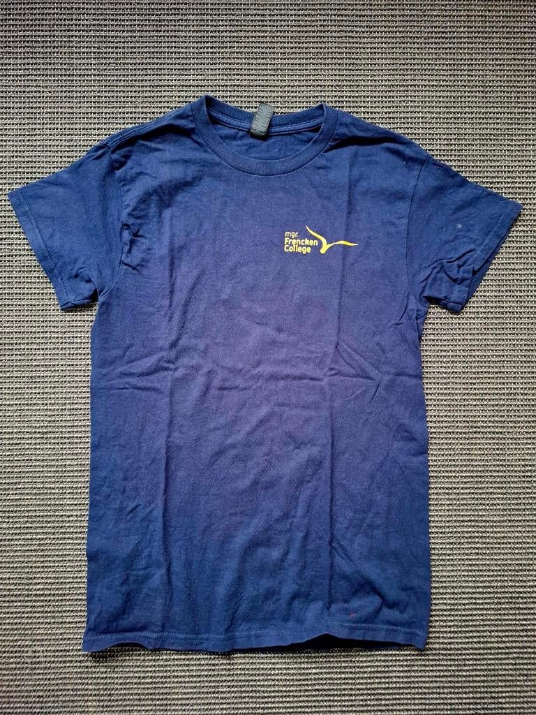 Sportshirt Frencken College, maat S, Blauw, Ophalen of Verzenden, Zo goed als nieuw, Maat 46 (S) of kleiner