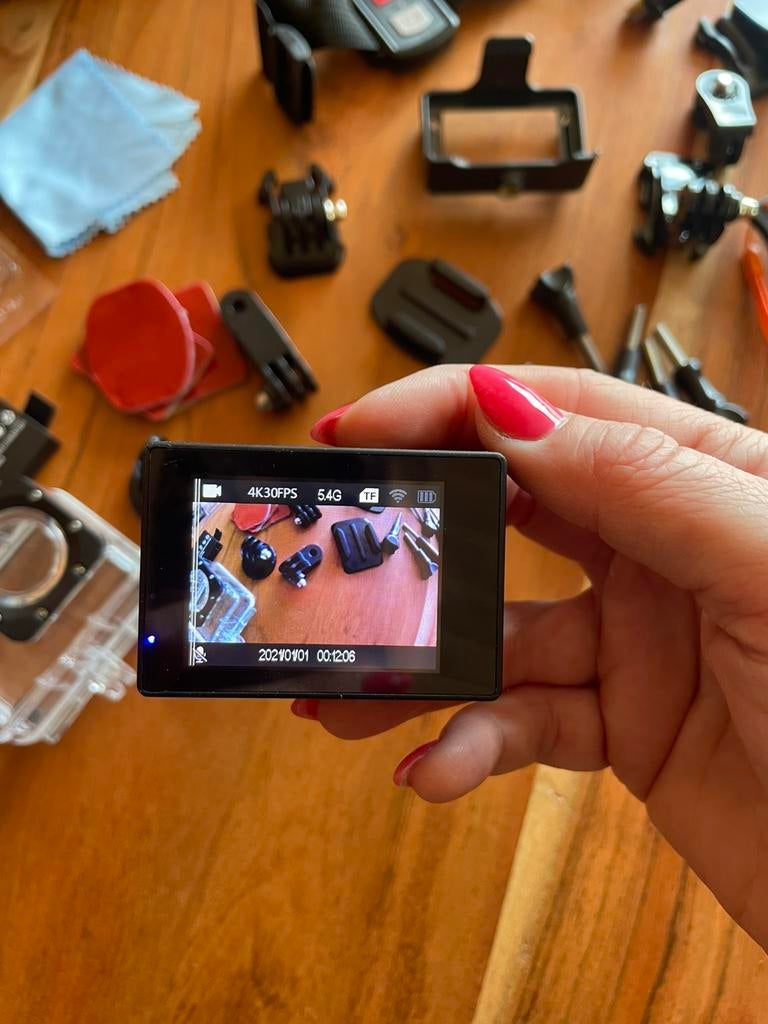 GoXtreme Enduro Black vlog camera waterdicht, Audio, Tv en Foto, Ophalen, Zo goed als nieuw, Overige Merken, Geen optische zoom