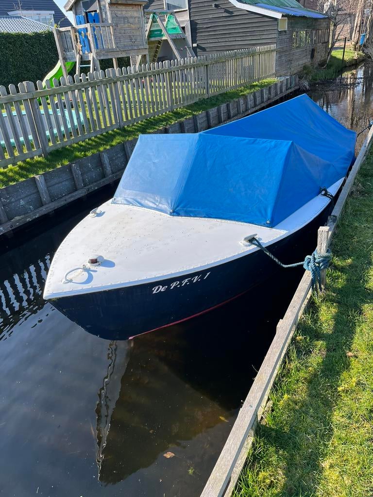 Open motorboot, Verhoefboot. V500, Watersport en Boten, Ophalen, Gebruikt, Aluminium, Minder dan 10 pk