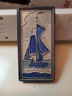 Kleine tegel Westraven Utrecht zeilboot, Antiek en Kunst, Antiek | Wandborden en Tegels, Ophalen of Verzenden