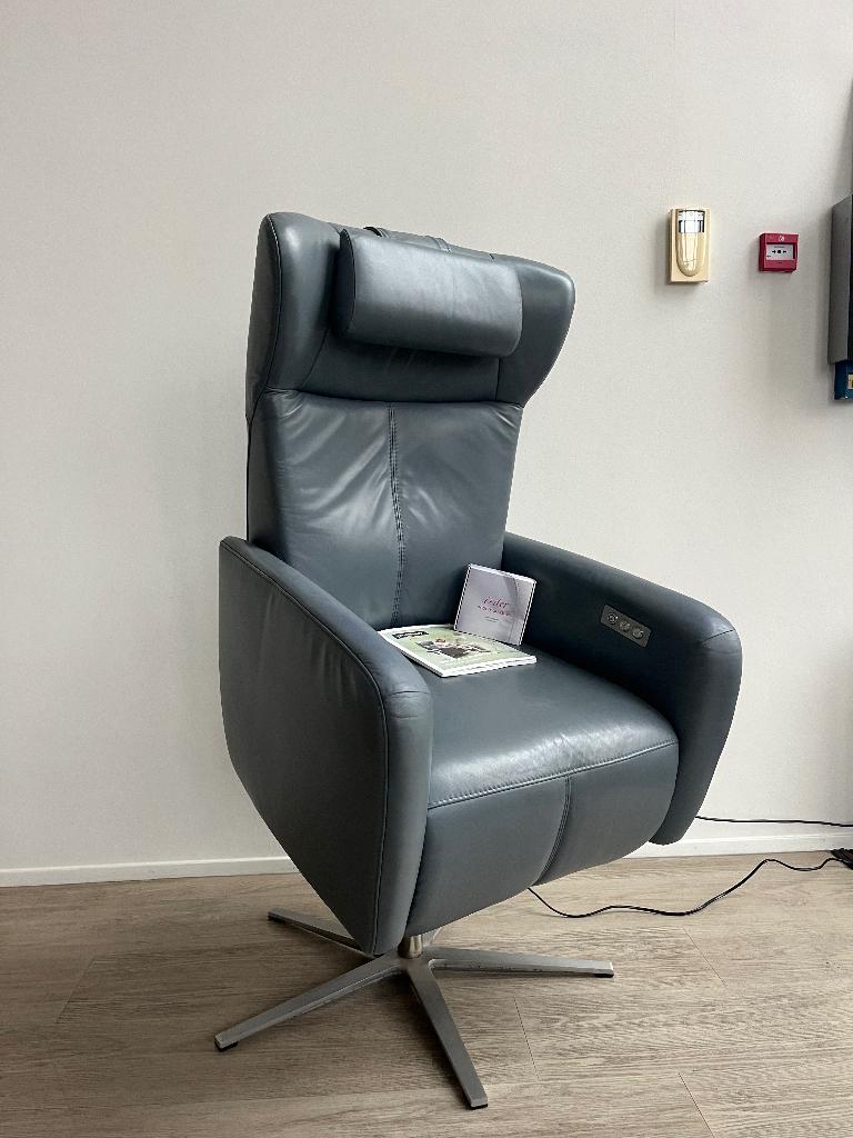Sta-Op Relaxfauteuil Prominent Sorisso Accu Stoelverwarming, Ophalen of Verzenden, Zo goed als nieuw, 50 tot 75 cm, Leer