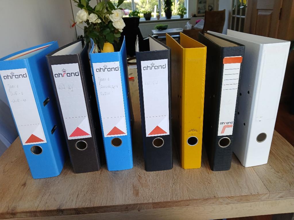 7 ordners  gratis, Ophalen, Zo goed als nieuw