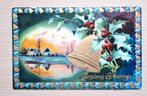 Kaart Christmas Greetings rond 1930, Verzamelen, Verzenden, 1920 tot 1940, Gelopen, Feest(dag)