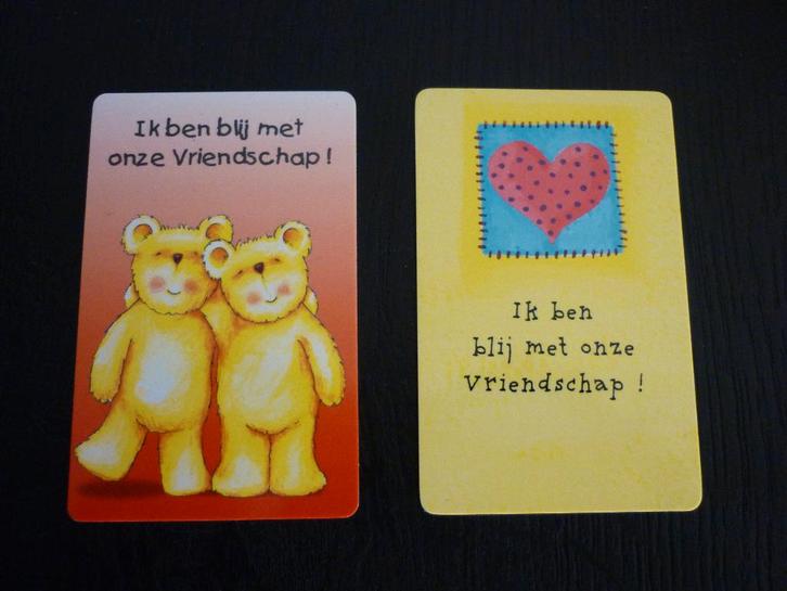 Wenskaart vriendschap / Pasje met tekst / Friends  - NIEUW !, Diversen, Wenskaarten, Nieuw, Ophalen of Verzenden