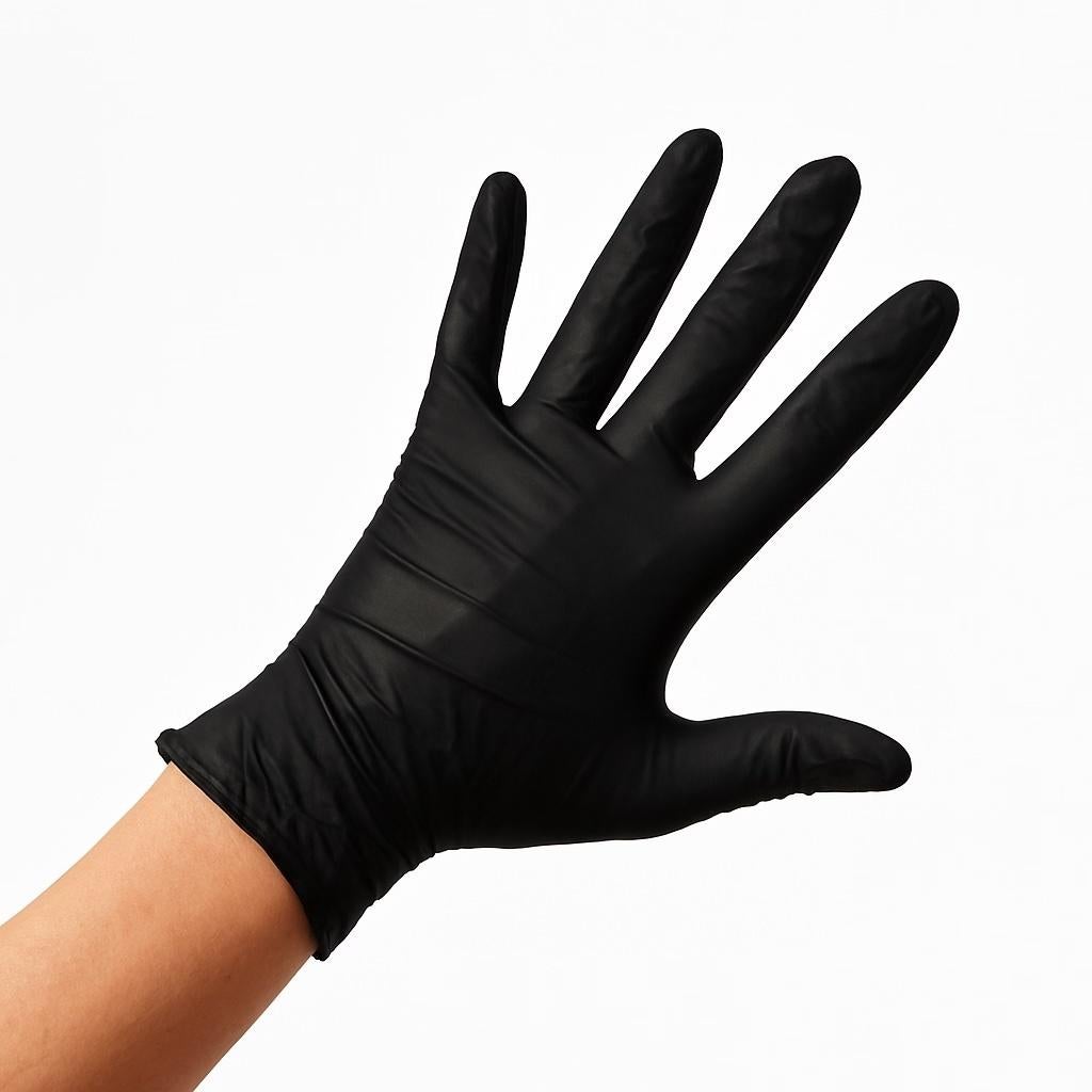 Handschoen nitril CAT.III ongepoederd – ZWART (10x100 stuks), Verzenden, Nieuw