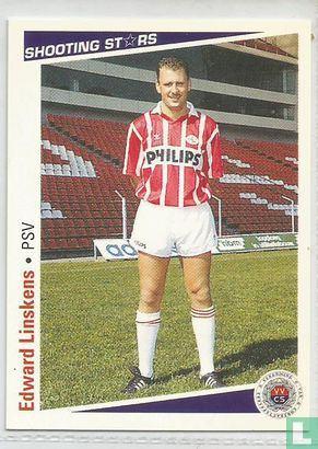 Edward Linskens (psv) Shooting Stars 1991/92, Verzamelen, Sportartikelen en Voetbal, Zo goed als nieuw, Poster, Plaatje of Sticker