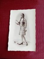 Foto Dame met Tennisracket, Ophalen of Verzenden, Voor 1940, Overige onderwerpen