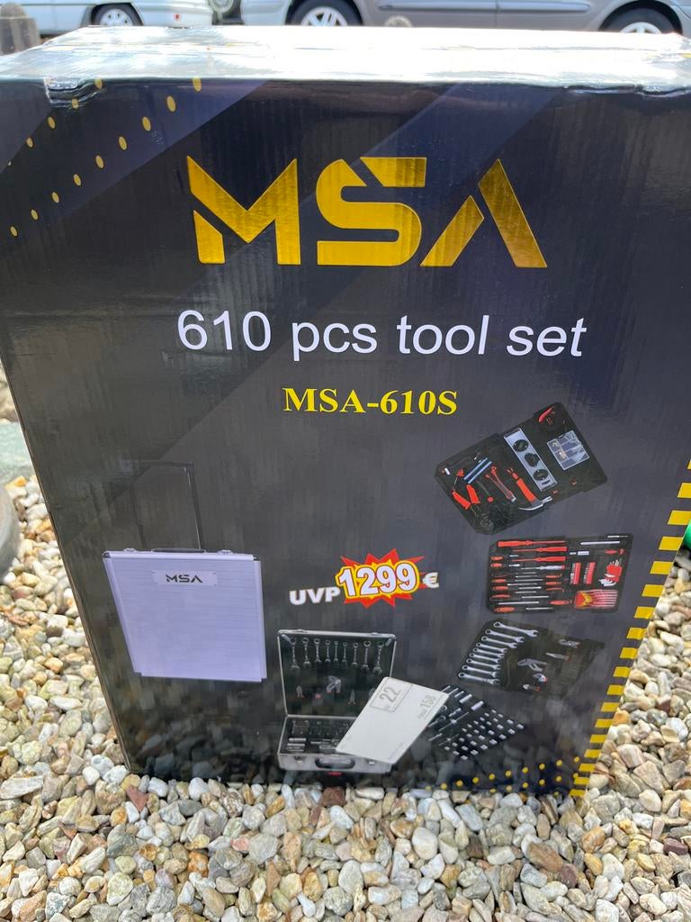 Nieuwe MSA 610-delige gereedschapskoffer - MSA-610S, Ophalen, Nieuw