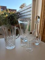 Toscane en Capri Crystal 24%, Kristallen karaf set, met vaas, Antiek en Kunst, Antiek | Glas en Kristal, Ophalen
