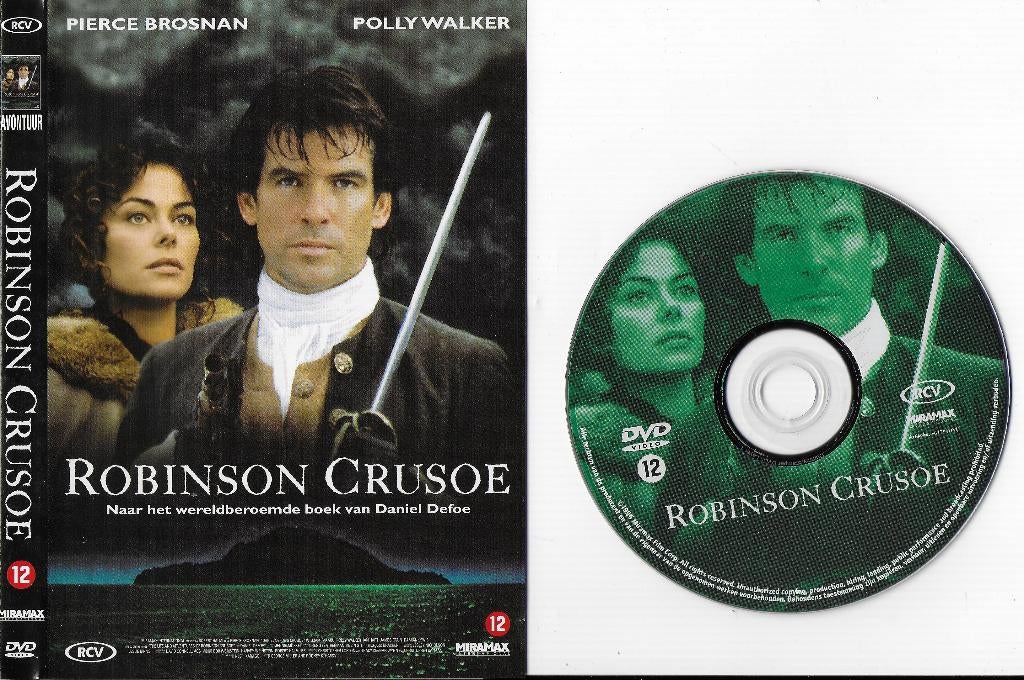 Dvd 223 robinson crusoe met oa pierce brosnan -, Alle leeftijden, Ophalen of Verzenden, Zo goed als nieuw