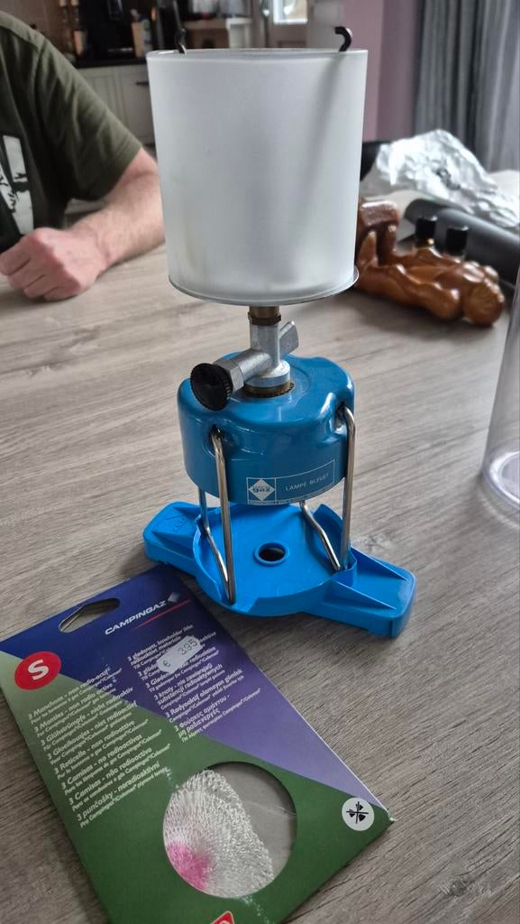 Campingaz Lampe Bleuet gaslamp, Ophalen of Verzenden