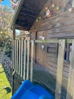 Speelhuis op palen met schommels en glijbaan, Ophalen, Gebruikt, Glijbaan