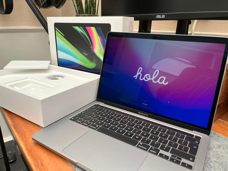 13 inch MacBook Pro Touch Bar M1 256GB 16GB RAM Space Grey, Computers en Software, Apple Macbooks, Zo goed als nieuw, MacBook Pro
