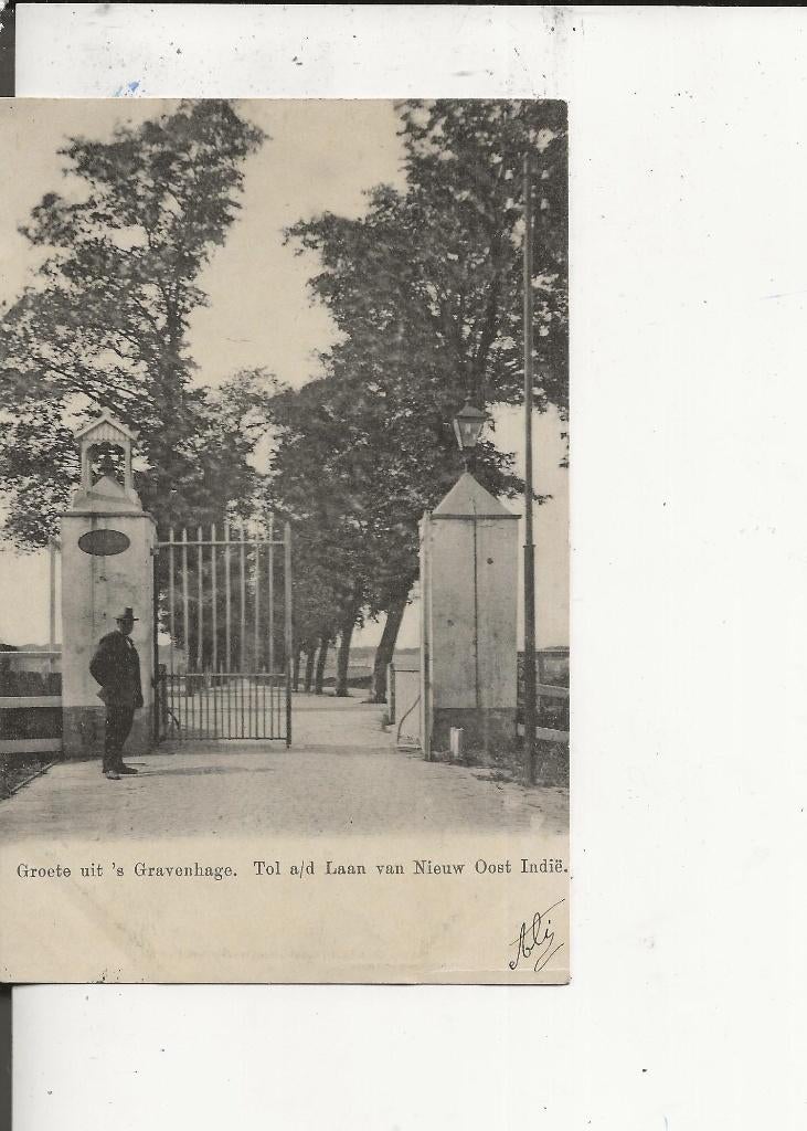 Den Haag Laan van Nieuw |Oost Indie Tol 22 oct 1902, Verzamelen, Ophalen of Verzenden, Voor 1920, Gelopen, Zuid-Holland