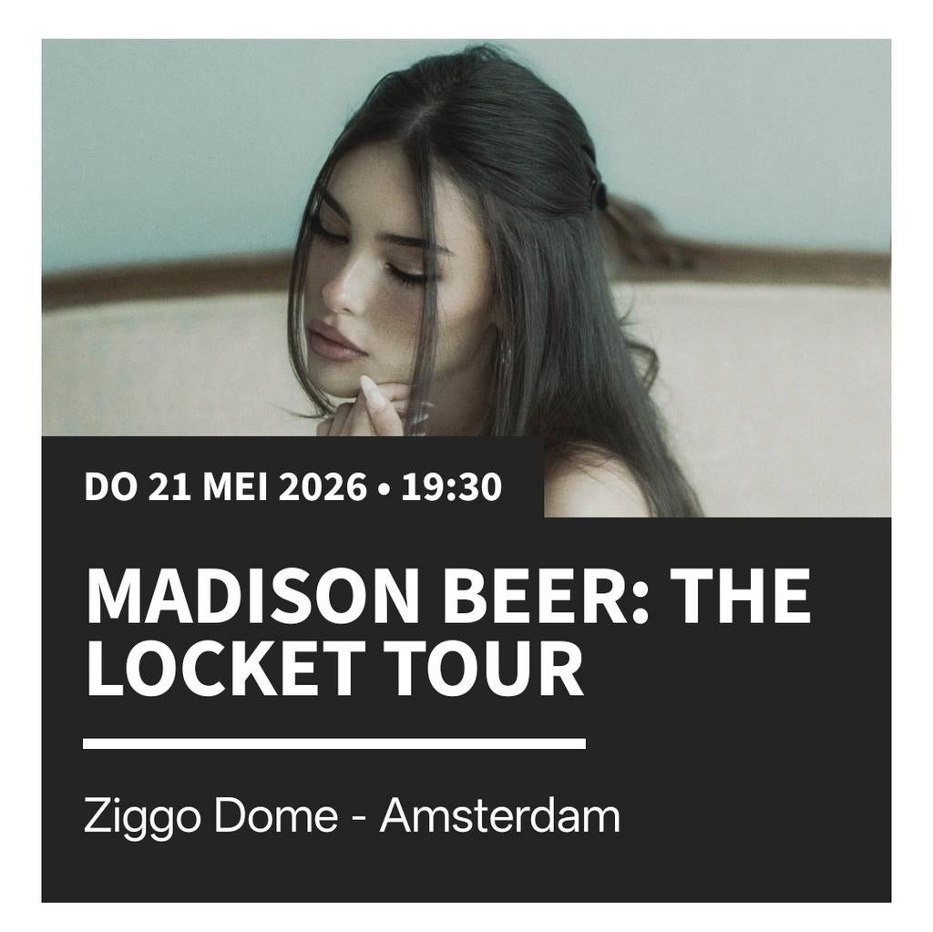 Madison Beer: the locket tour

do 21 mei 2026, 19:30
Ziggo D, Twee personen, Mei