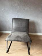 Comfortabele Antraciet Huiskamer Stoel - Ontspannen Zithoudi, Huis en Inrichting, Stoelen, Ophalen, Gebruikt, Eén, Stof