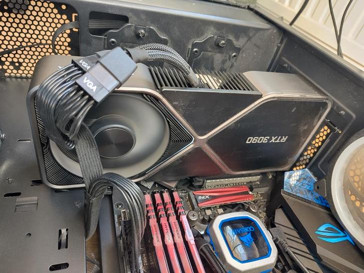 RTX 3090, 24GB DDR6X, Founders edition, Computers en Software, Videokaarten, Zo goed als nieuw, PCI-Express 4.0, GDDR6, Ophalen of Verzenden