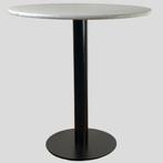 Marmeren eettafel rond 70 cm met zwart metalen onderstel, Ophalen of Verzenden, Nieuw
