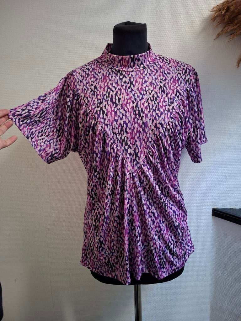 Enjoy! Shirtje met korte mouwen, maat L, Paars, Maat 42/44 (L), Ophalen of Verzenden, Zo goed als nieuw