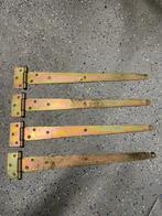 Set van 4 Scharnieren - 50cm Lengte, Ophalen of Verzenden, Gebruikt, IJzer, Scharnier