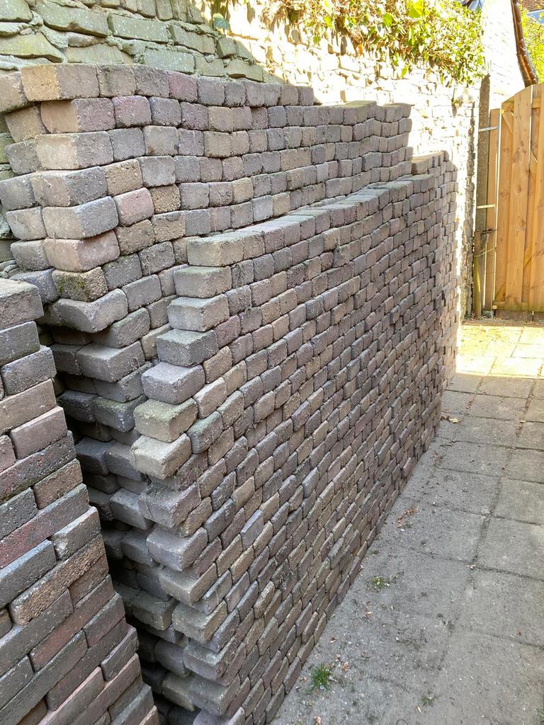 Cobblestones 28 vierkante meter., Ophalen, Gebruikt, Klinkers, 10 m² of meer