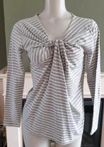 Susskind grijs witte gestreepte top shirt M 38 40, Maat 38/40 (M), Verzenden, Zo goed als nieuw, Lange mouw