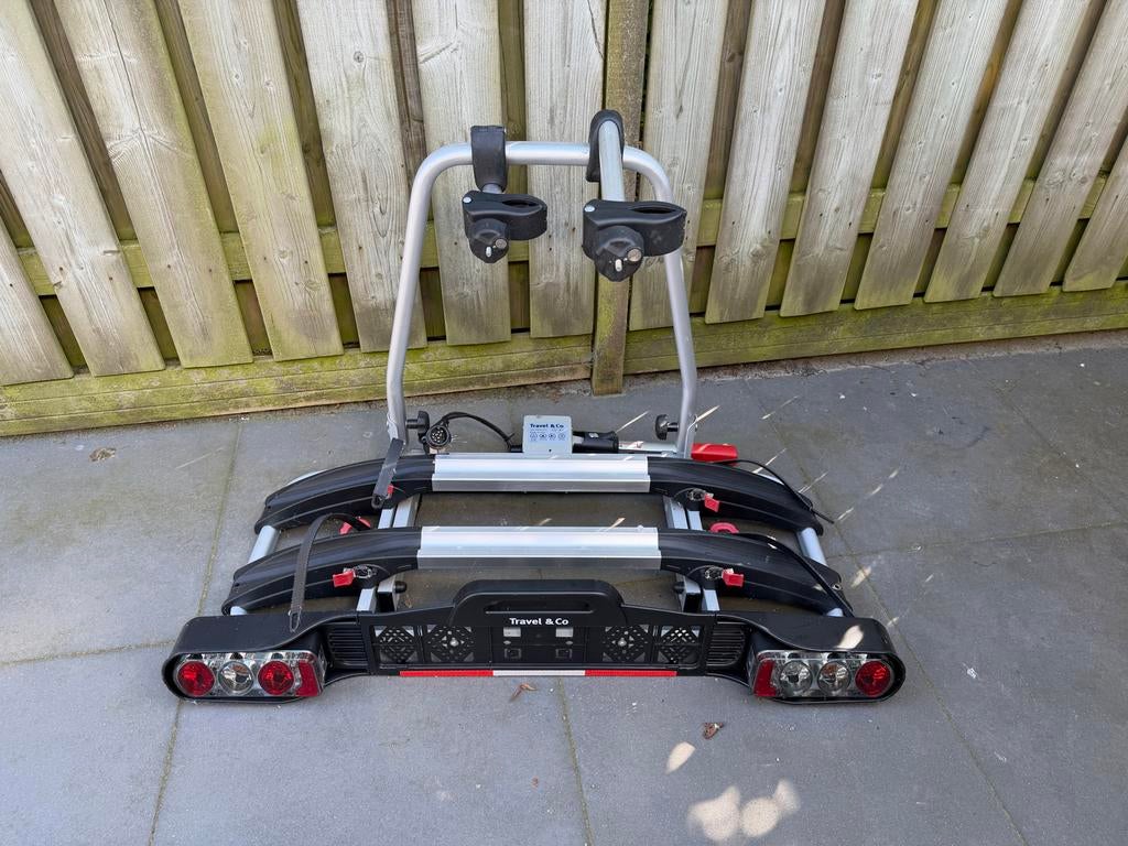 ANWB Travel & Co II Kantelbare Fietsendrager, Auto diversen, Fietsendragers, Ophalen, Gebruikt, 2 fietsen, Trekhaakdrager