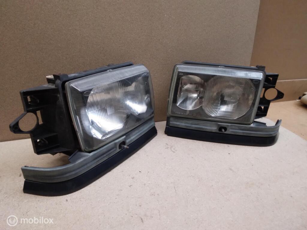 Facelift Koplamp Range Rover P38 Koplampen met zwarte rand, Land Rover, Ophalen of Verzenden, Gebruikt, Land Rover
