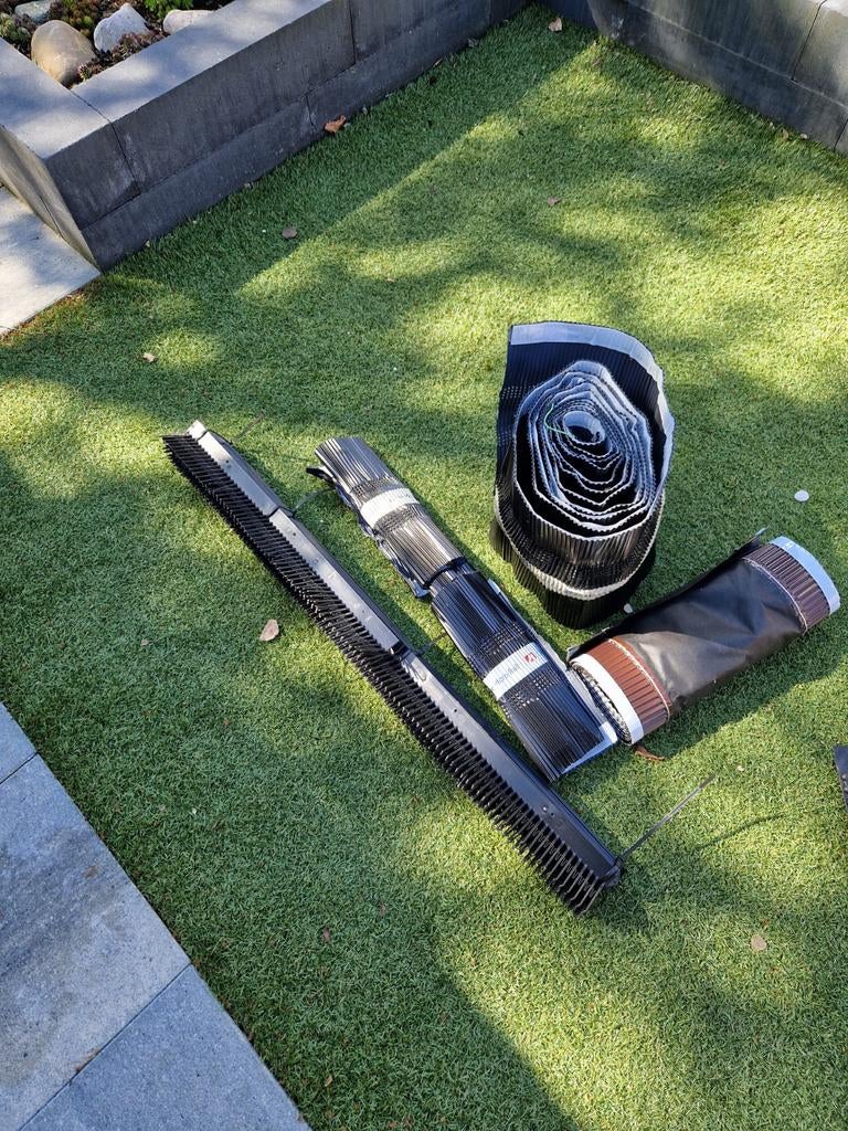 Vogelschroot en ondervorst voor dakbescherming, Kunststof, Zwart, Overige typen, Nieuw