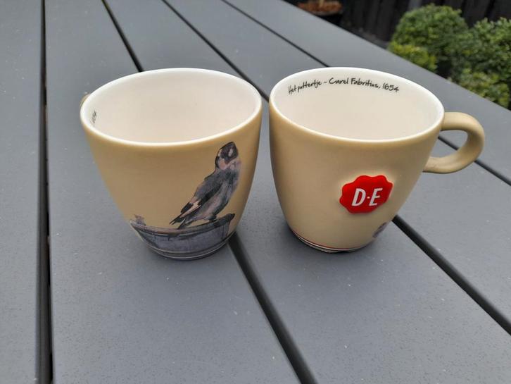 Delft Blond Amsterdam DE Het Puttertje Mokken Set, Huis en Inrichting, Keuken | Servies, Zo goed als nieuw, Kop(pen) en/of Schotel(s)