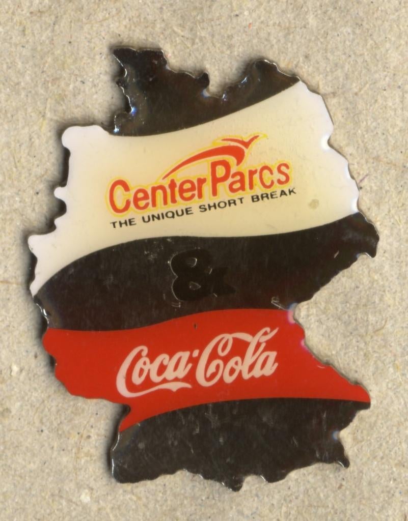 Coca-Cola pin speldje Center Parcs & Coca-Cola in Duitsland., Ophalen of Verzenden, Nieuw, Merk, Speldje of Pin