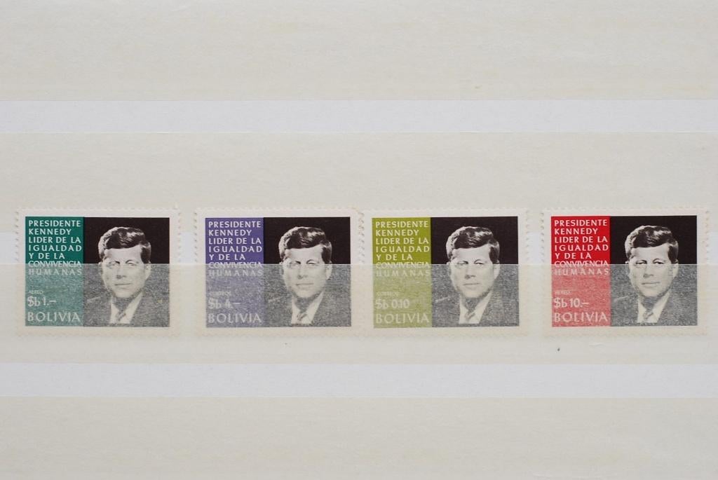 John F. Kennedy postzegels - JFK Bolivia 1968, Postzegels en Munten, Postzegels | Amerika, Verzenden, Postfris, Noord-Amerika