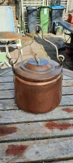 Koperen ketel met hengsel, Antiek en Kunst, Antiek | Koper en Brons, Ophalen of Verzenden