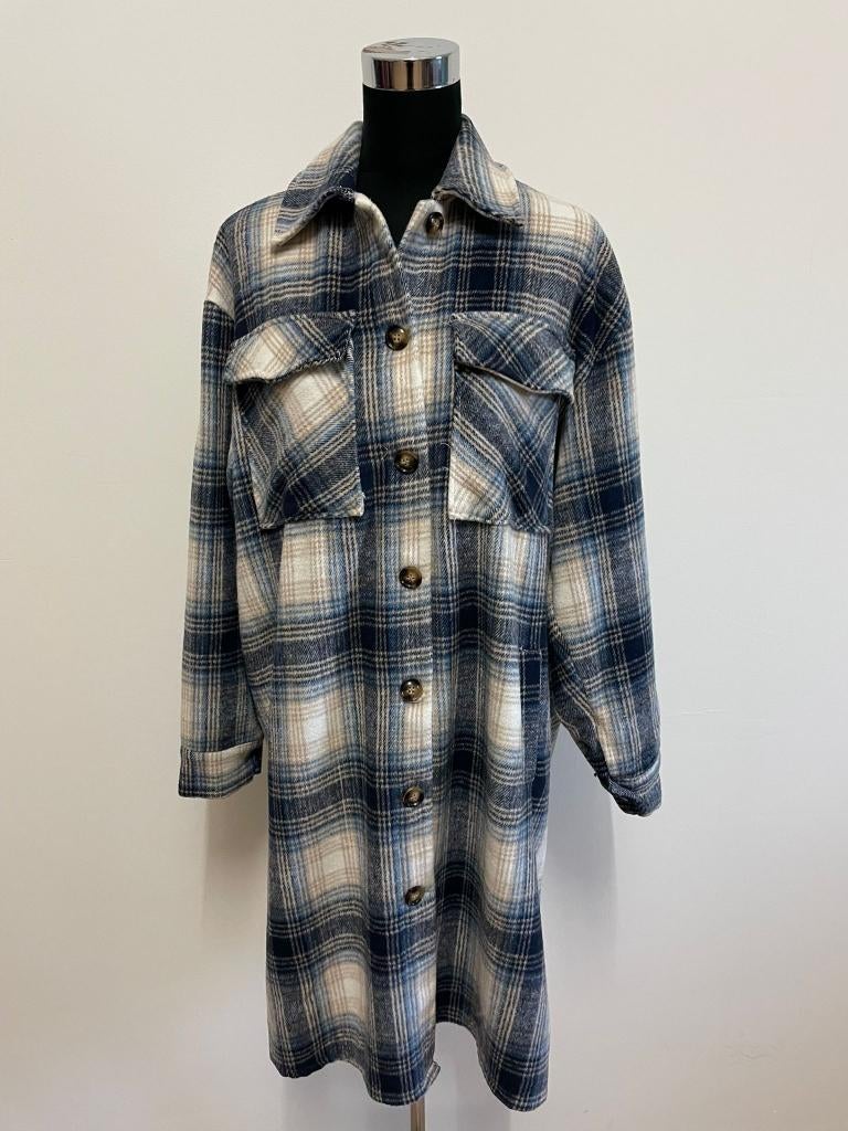 Jas53 - Zgan warme blouse-jas maat XL (1), Ophalen of Verzenden, Zo goed als nieuw, Maat 46/48 (XL) of groter