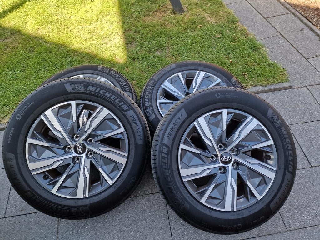 17 inch Hyundai (Tucson) velgen met Michelin zomerband, Ophalen, Banden en Velgen, 17 inch, Personenwagen