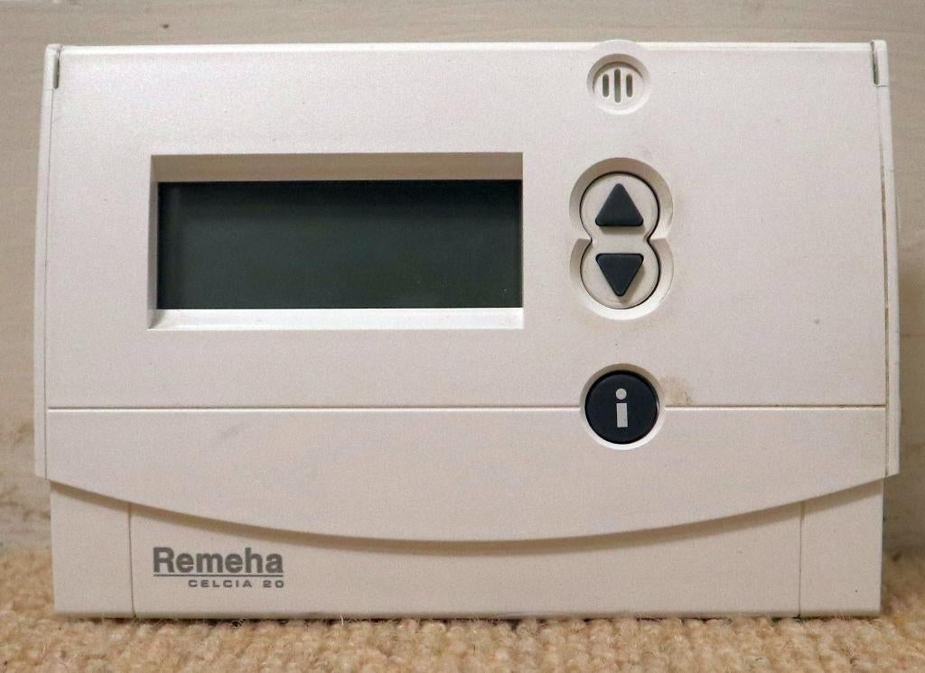 Remeha Celcia 20 thermostaat programmeerbaar, Ophalen
