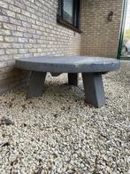 Massief eiken tafel, Tuin en Terras, Ophalen, Gebruikt, Rond, Hout