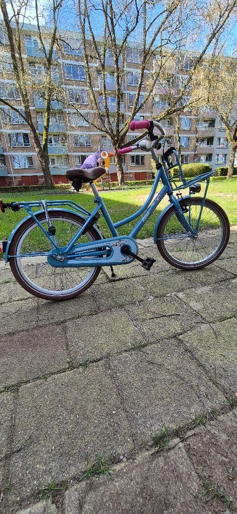 Kinderfiets  blauwe Alpina Cargo, Ophalen, Gebruikt, 16 tot 20 inch, Alpine