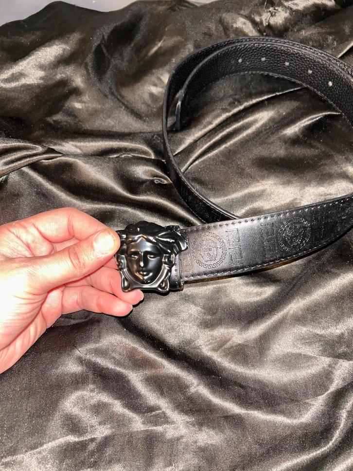 Versace Riem - Stijlvol Accessoire, Kleding | Heren, Riemen en Ceinturen, Zo goed als nieuw, Riem of Ceintuur, 95 tot 105 cm, Zwart