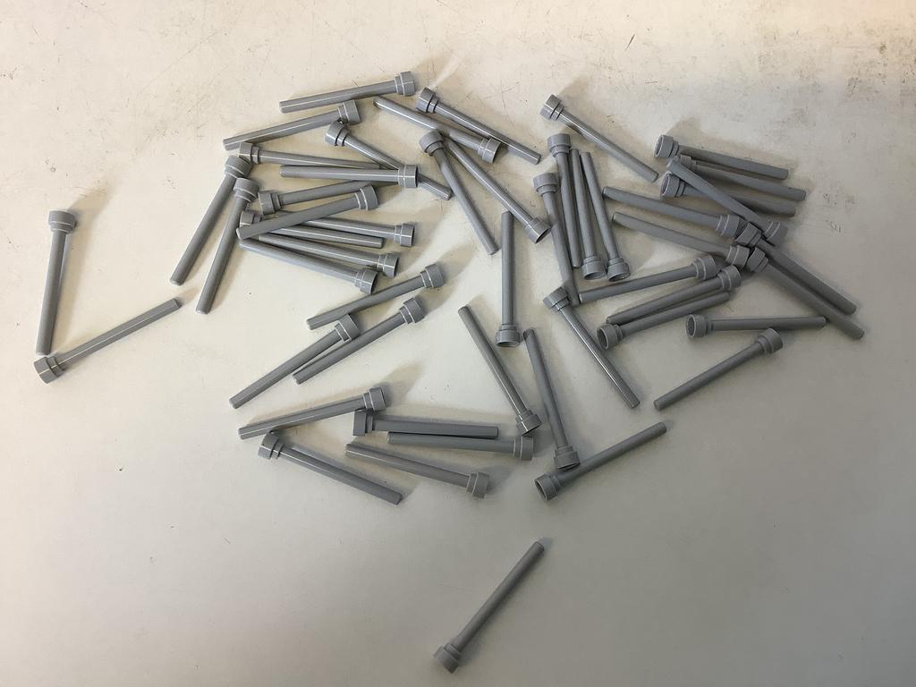 Lego antenne 4H platte bovenkant licht grijs (1), Ophalen of Verzenden, Gebruikt, Losse stenen, Lego