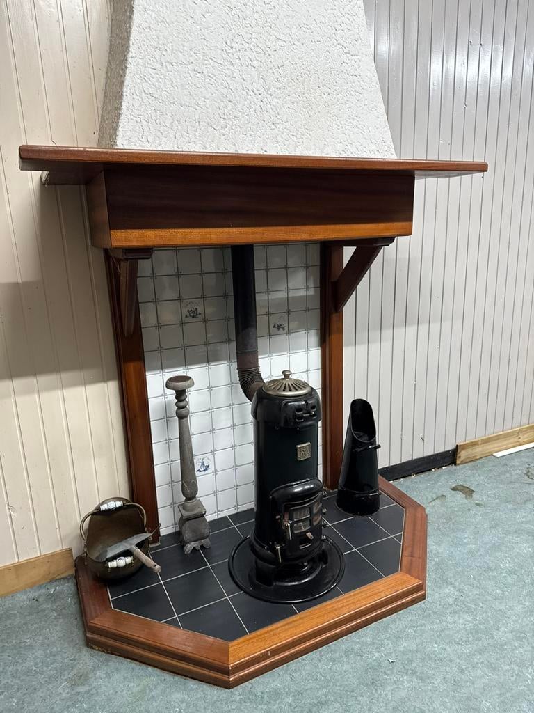 Te koop potkachel en of met schouw. Etna Sun5326, Ophalen, Zo goed als nieuw, Hout, Houtkachel